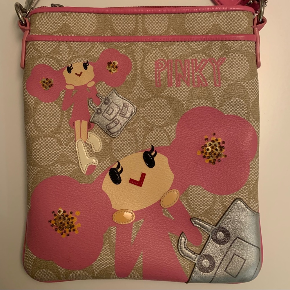 Coach Loves Poppy "Pinky" Crossbody bag.